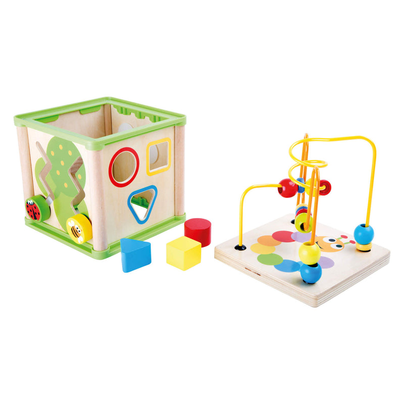 Load image into Gallery viewer, Small foot - houten activiteiten motoriek spiraal 5in1