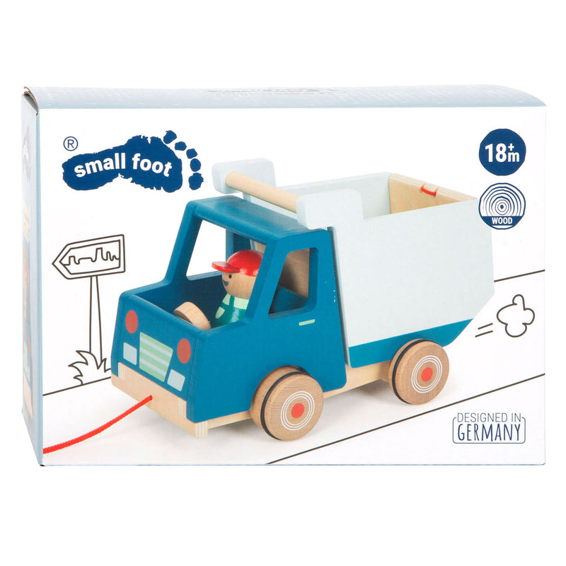 ギャラリービューアに画像をロードする, Small foot - houten trekfiguur kiepvrachtwagen