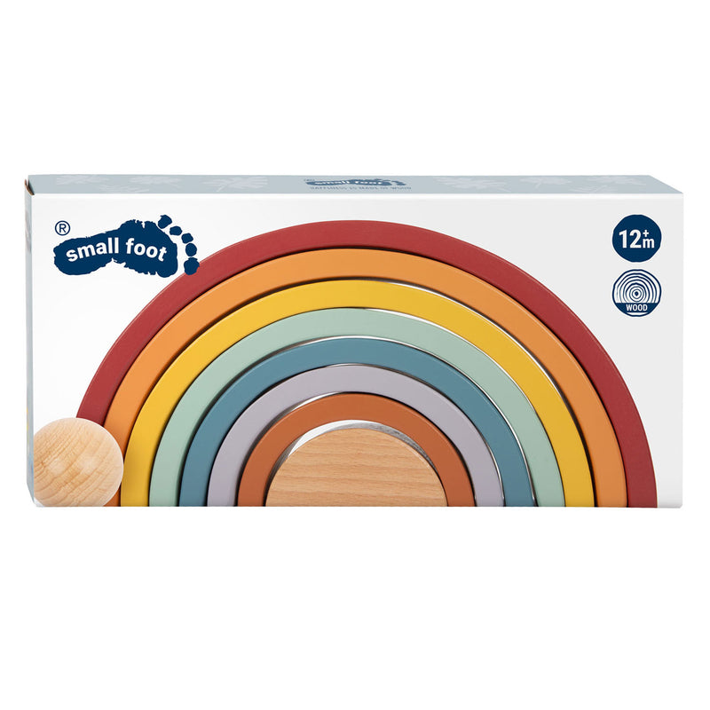 Afbeelding laden in galerijviewer, Small foot - houten regenboog bouw bogen met bal,