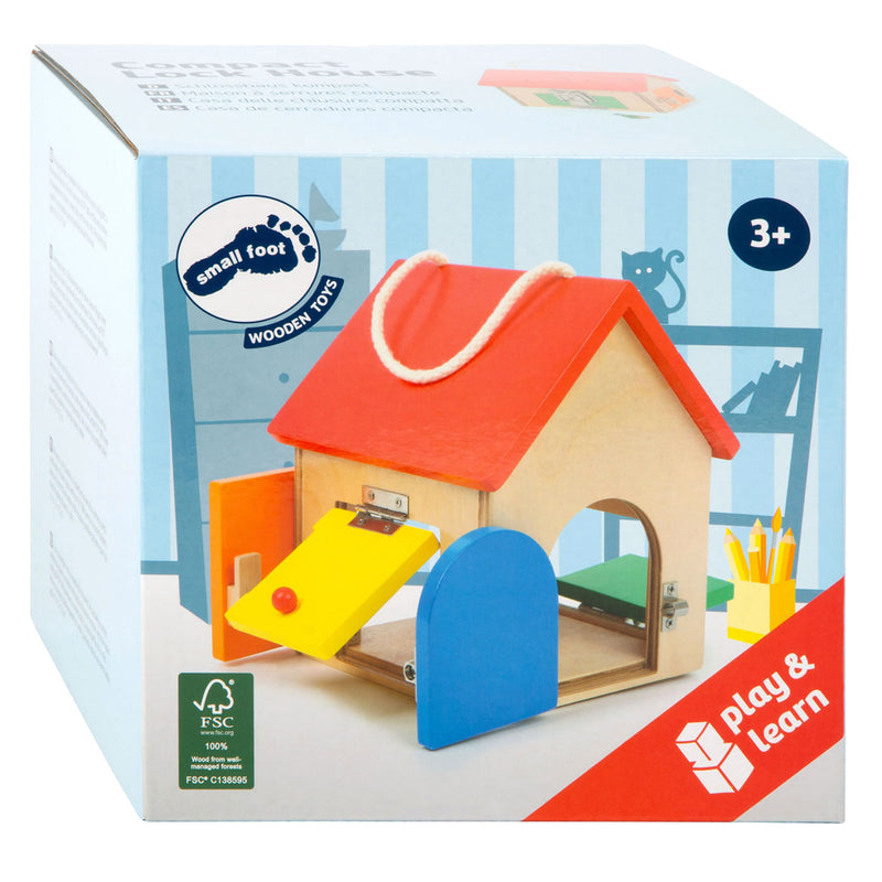 Load image into Gallery viewer, Small Foot Houten Huisje met Sloten, 9dlg.