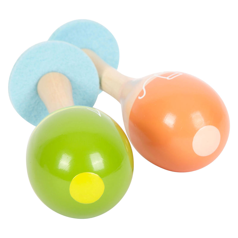 Afbeelding laden in galerijviewer, Small foot - houten maracas groovy beats