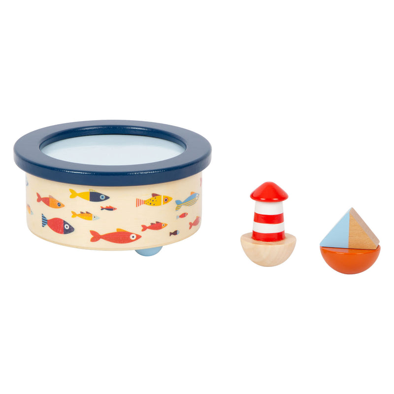 Load image into Gallery viewer, Small foot - houten muziekdoos ocean