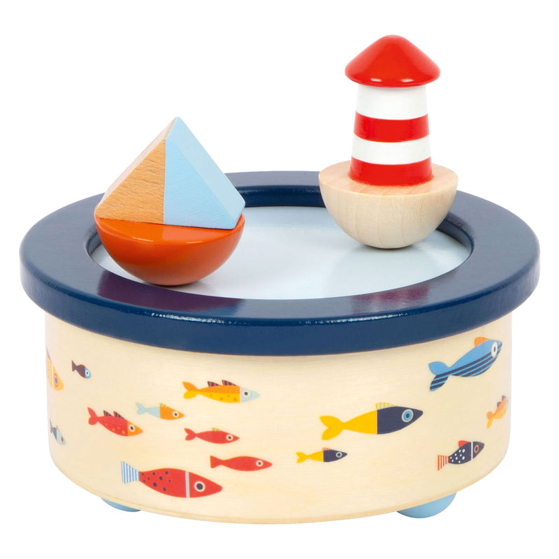 Load image into Gallery viewer, Small foot - houten muziekdoos ocean