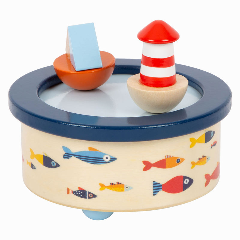 Laden Sie das Bild in Galerie -Viewer, Small foot - houten muziekdoos ocean