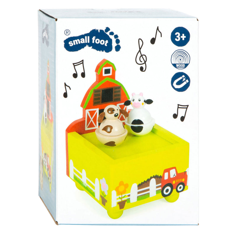 Afbeelding laden in galerijviewer, Small foot - houten muziekdoos boerderij