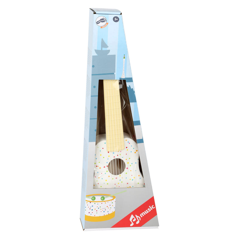 Afbeelding laden in galerijviewer, Small foot - houten gitaar met stippen, 53cm