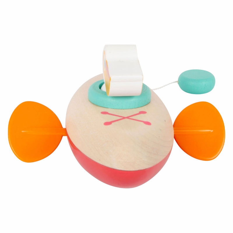 ギャラリービューアに画像をロードする, Small foot - badspeelgoed houten kano pelikaan opwindbaar