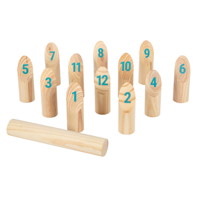 Load image into Gallery viewer, Small foot - houten kubb met nummers werpspel in tas, 13dlg.