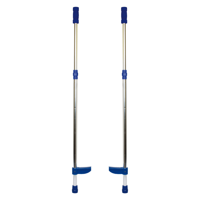 Load image into Gallery viewer, Small foot - metalen stelten verstelbaar blauw, 145cm