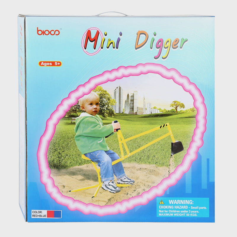 Load image into Gallery viewer, Small Foot Metalen Graafmachine Blauw Rood