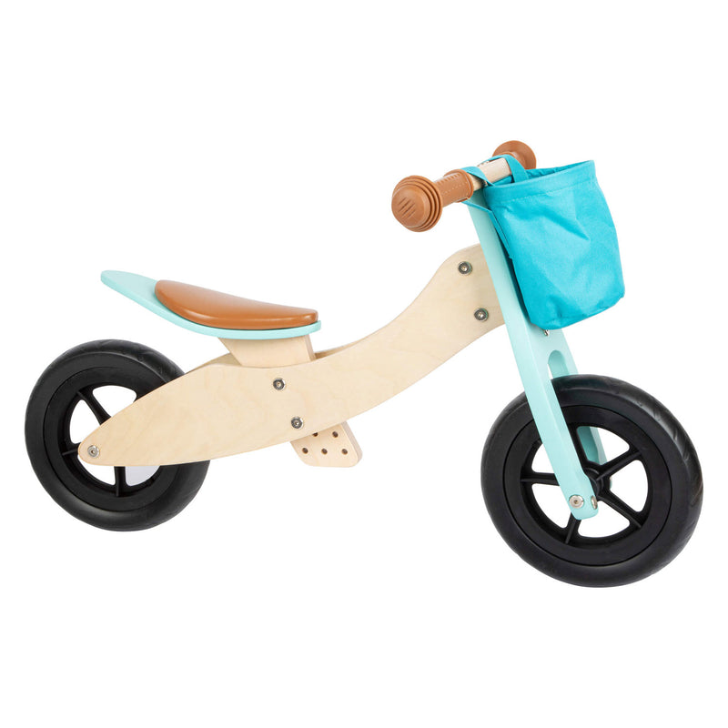 Load image into Gallery viewer, Small foot - houten driewieler en loopfiets 2in1 maxi turquoise