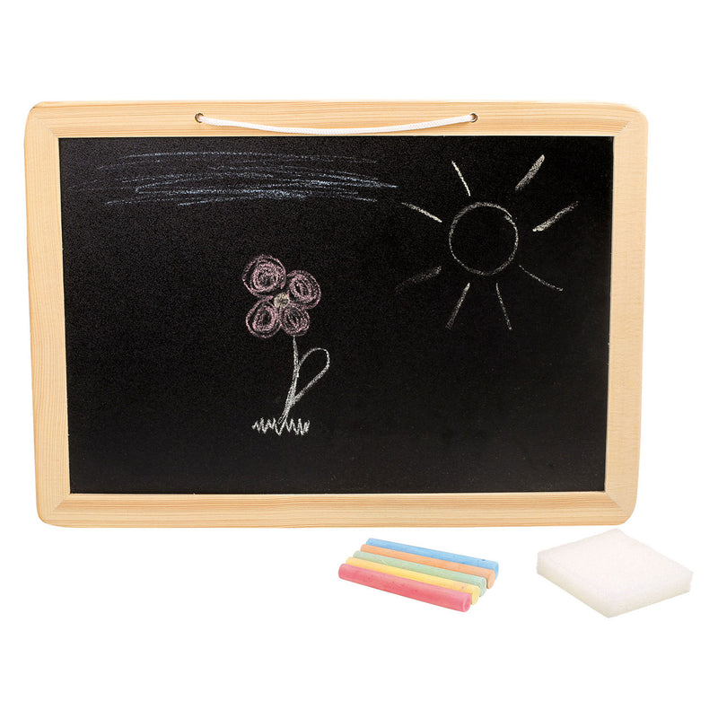 Load image into Gallery viewer, Small foot - houten krijtbord met gekleurde krijtjes, 7dlg.