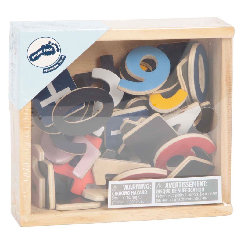 ギャラリービューアに画像をロードする, Small foot - houten magnetische cijfers kleur. 37dlg.