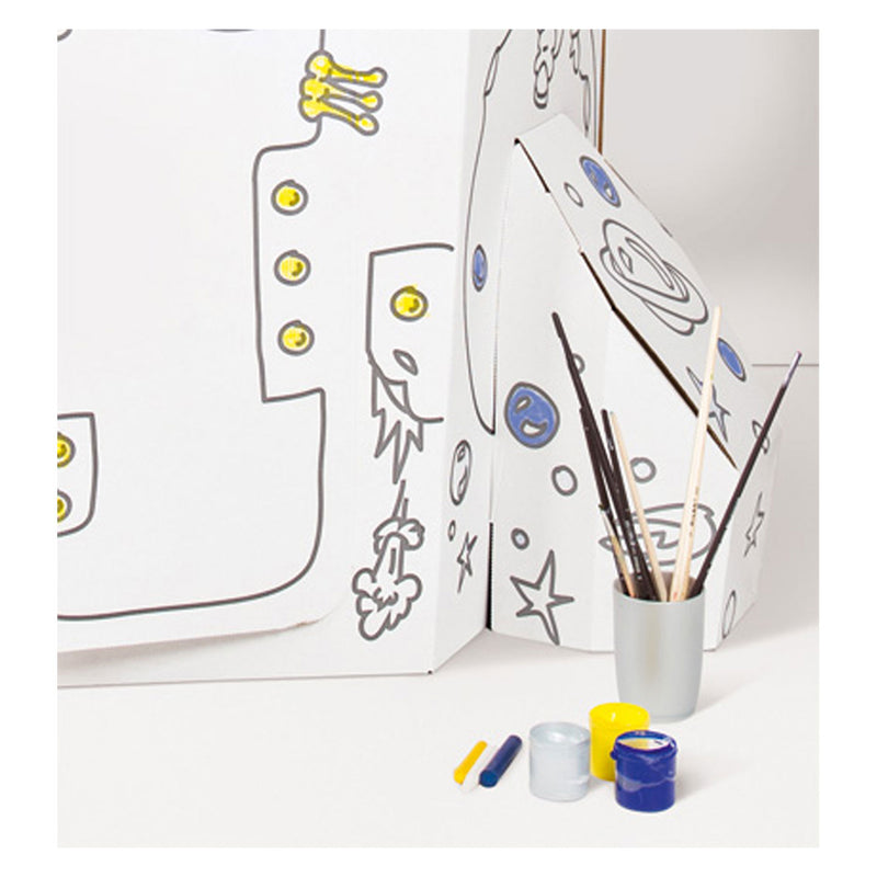 Load image into Gallery viewer, Small Foot Kartonnen Speelhuis Raket, 105x105x169cm