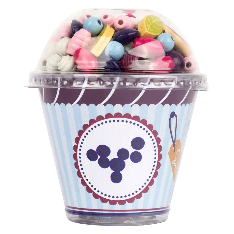 ギャラリービューアに画像をロードする, Small foot - houten kralen sieraden maken cupcake