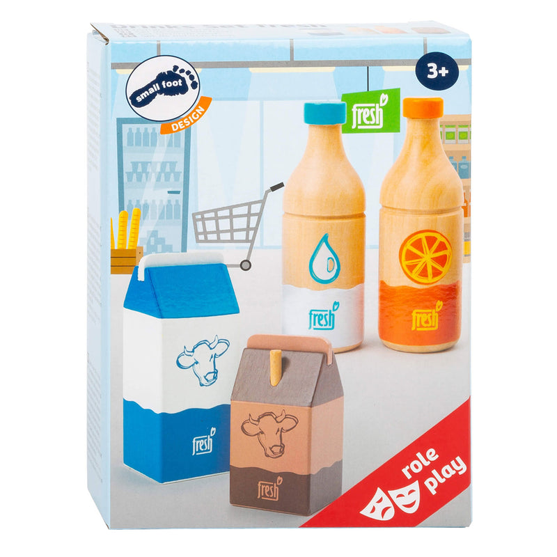 Afbeelding laden in galerijviewer, Small foot - houten speeleten dranken set fresh, 4dlg,