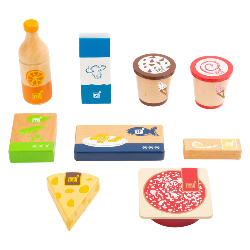 Load image into Gallery viewer, Small foot - houten speeleten koude en bevroren producten, 9dlg.