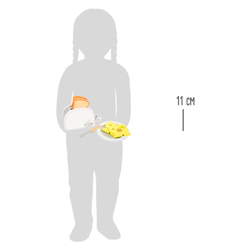 Load image into Gallery viewer, Small Foot Houten Speeleten Ontbijtset met Broodrooster, 7dlg.