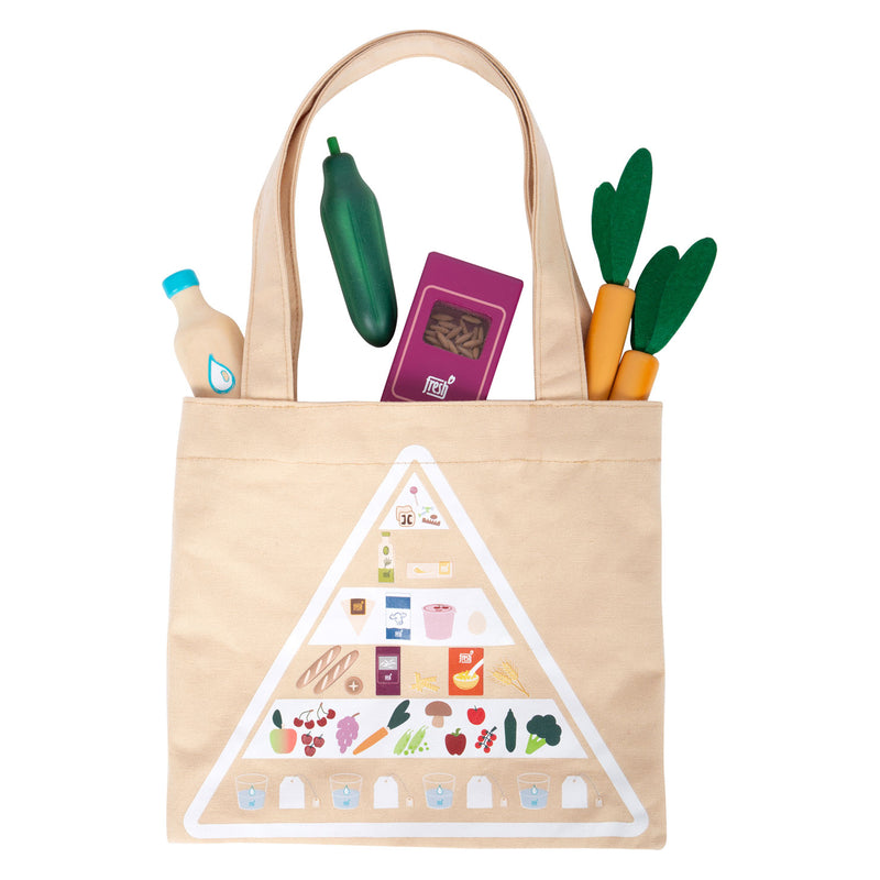 Load image into Gallery viewer, Small foot - houten speeleten vegetarisch voedselset, 17dlg.