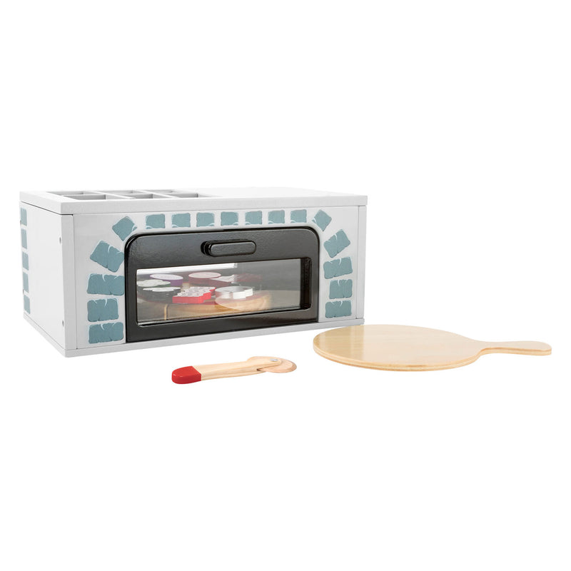 Afbeelding laden in galerijviewer, Small foot - houten speeleten pizza-oven set, 25dlg.