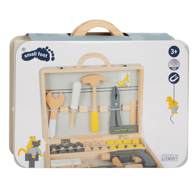 Chargez l'image dans la visionneuse de la galerie, Small foot - houten gereedschapskoffer miniwob, 44dlg,
