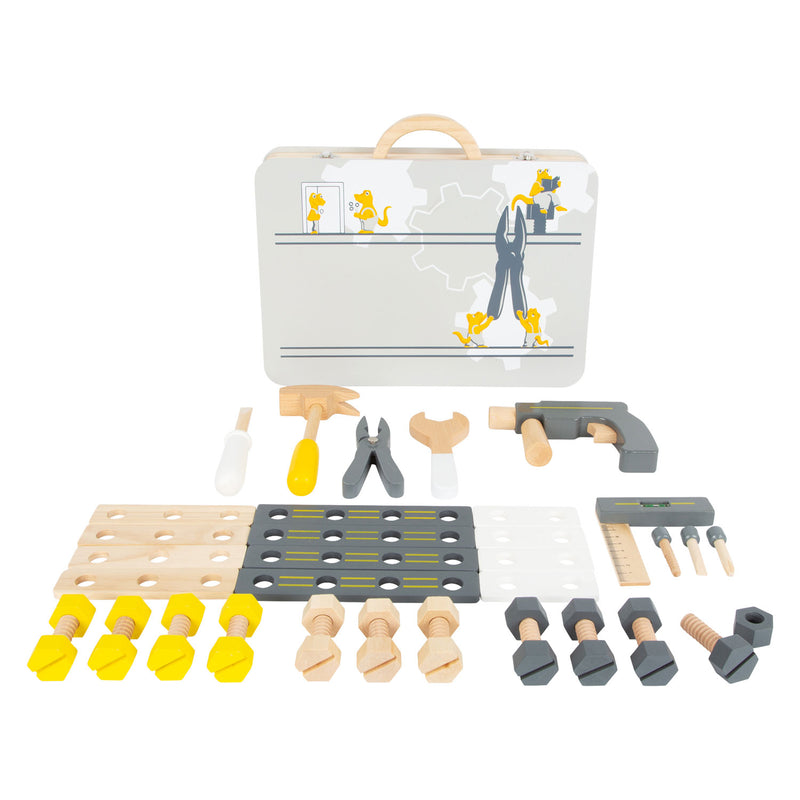 Load image into Gallery viewer, Small foot - houten gereedschapskoffer miniwob, 44dlg,