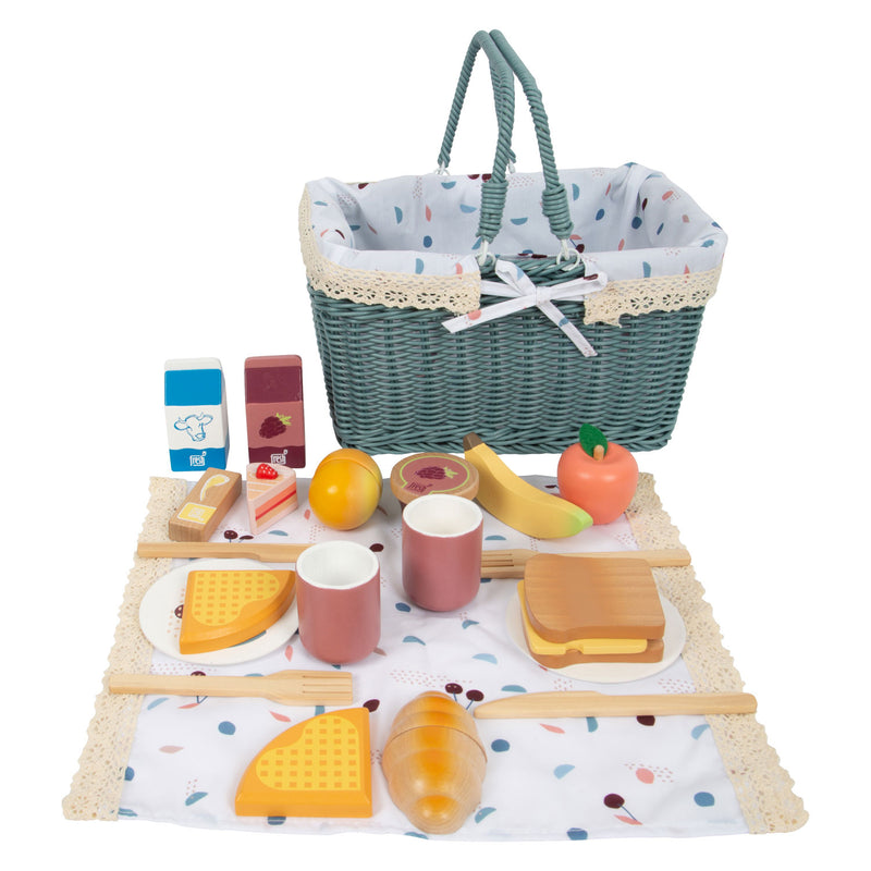 ギャラリービューアに画像をロードする, Small foot - picknickset met houten speeleten tasty, 26dlg.