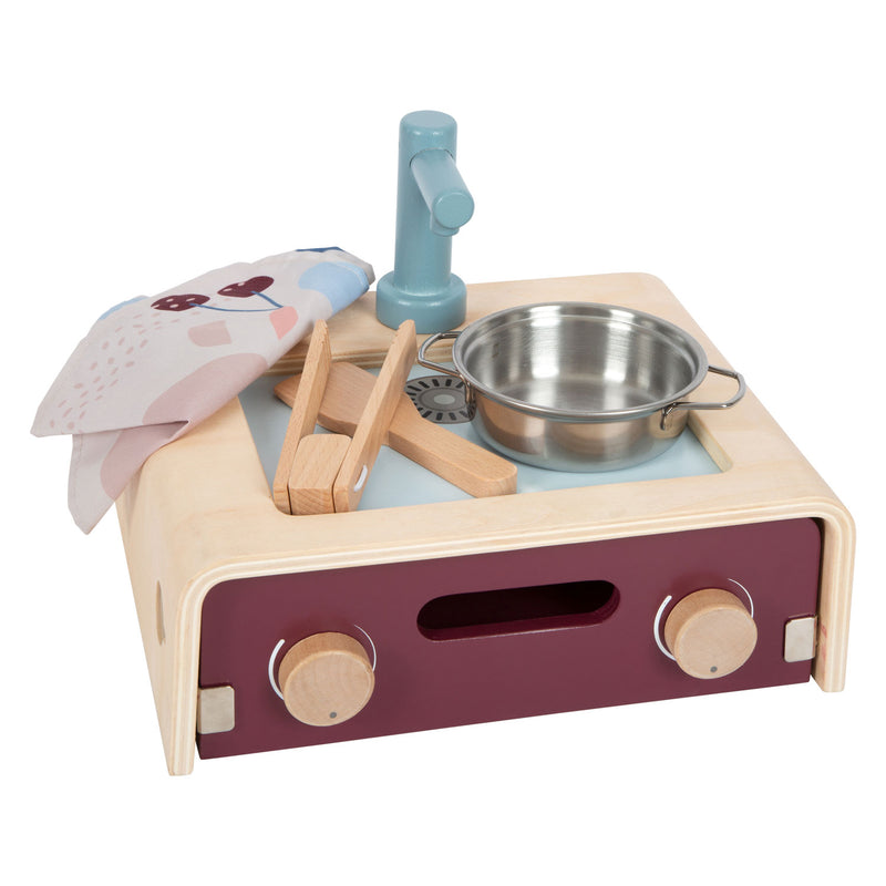 Load image into Gallery viewer, Small foot - houten camping speelkeuken tasty, 9dlg.