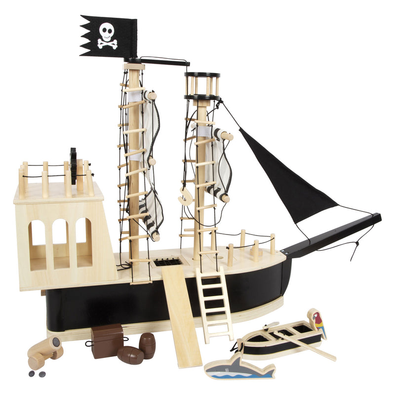 Load image into Gallery viewer, Small foot - houten poppenhuis piratenboot