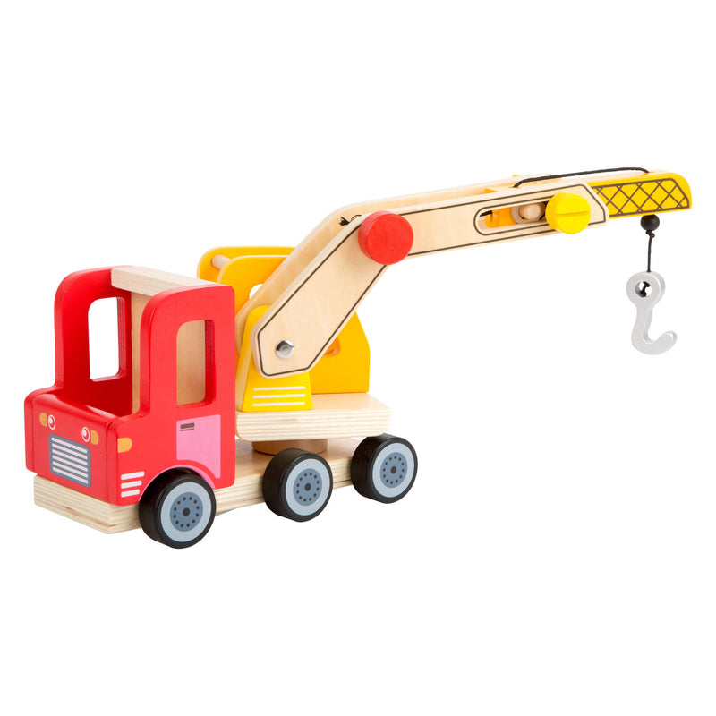 Load image into Gallery viewer, Small Foot Houten Kraannwagen met Beweegbare Kraan