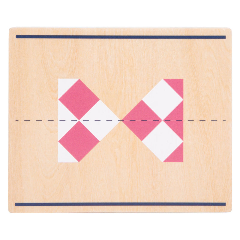 Load image into Gallery viewer, Small foot - houten symmetriespel met spiegel educatief