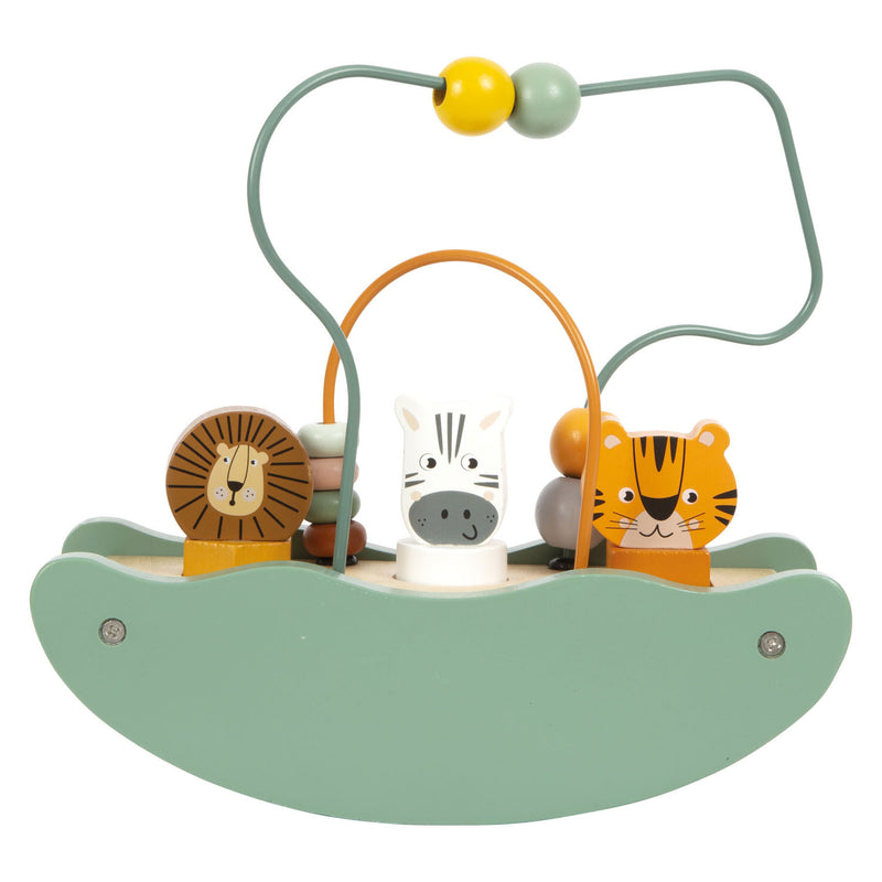 Load image into Gallery viewer, Small foot - houten balans motoriekspiraal safari