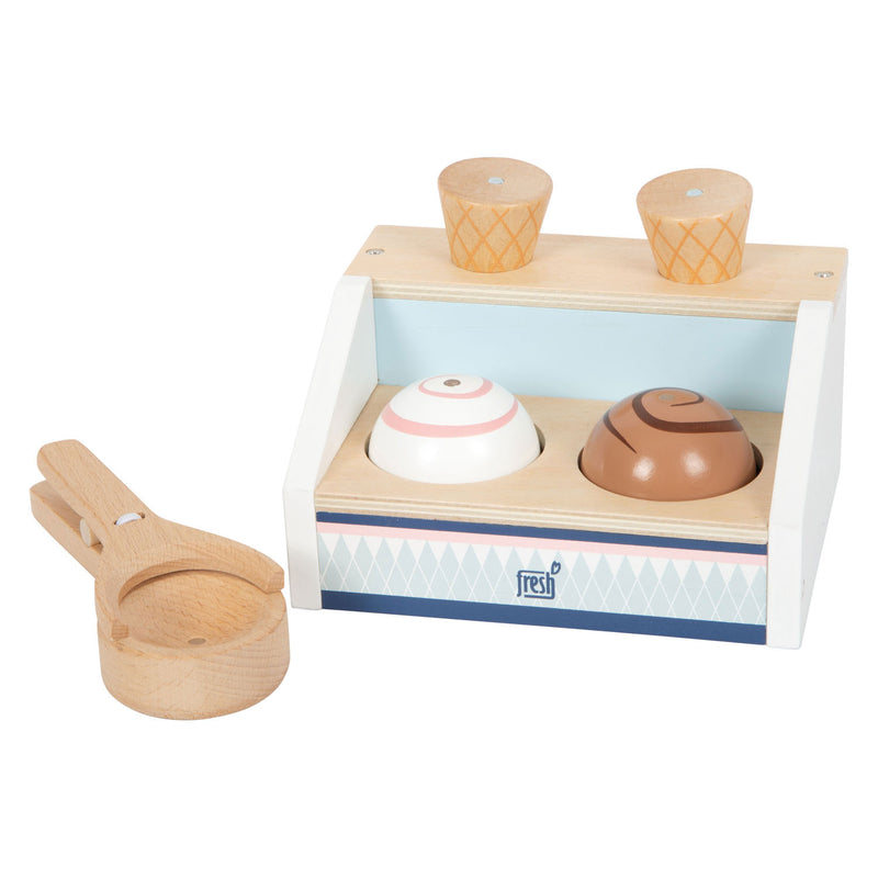 Chargez l'image dans la visionneuse de la galerie, Small foot - houten compacte ijskraam fresh, 6dlg.
