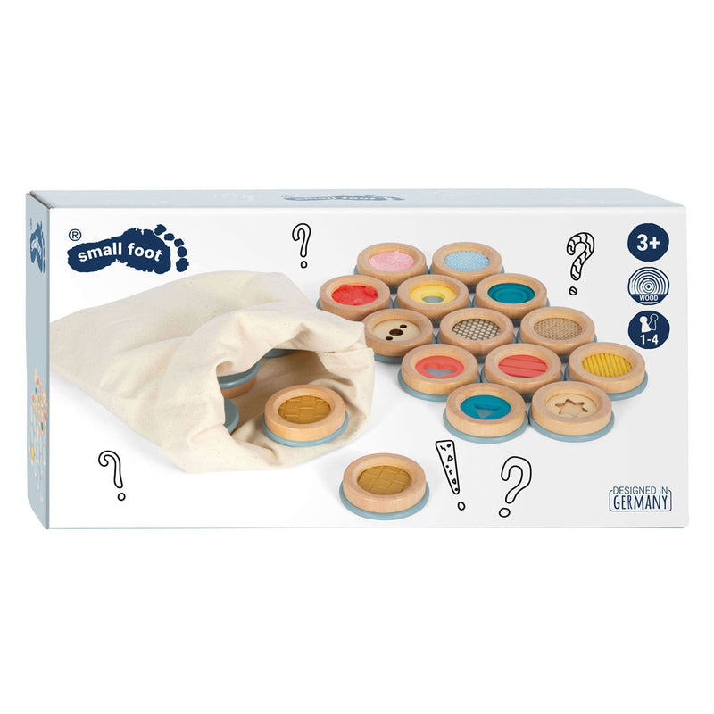 Afbeelding laden in galerijviewer, Small foot - sensorisch houten geheugenspel sensory