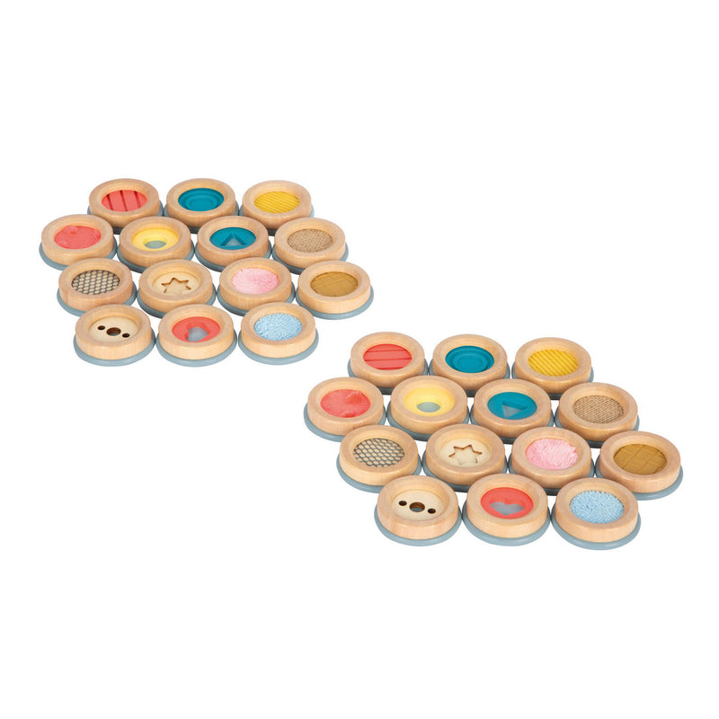 Afbeelding laden in galerijviewer, Small foot - sensorisch houten geheugenspel sensory