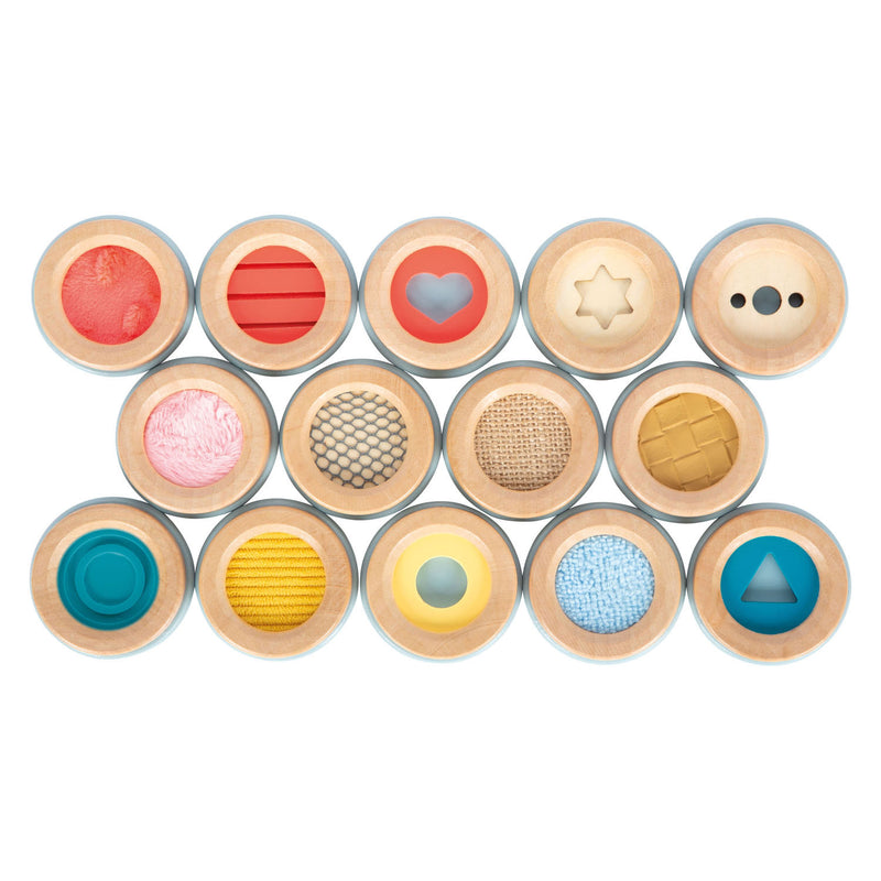 Afbeelding laden in galerijviewer, Small foot - sensorisch houten geheugenspel sensory