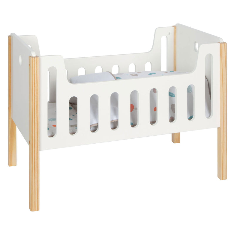 Afbeelding laden in galerijviewer, Small foot - houten poppenbedje little button