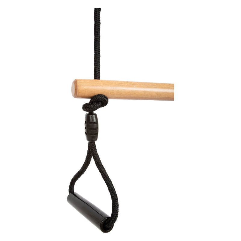 Cargue la imagen en el visor de la galería, Small foot - houten trapezeschommel met gymnastiekringen black line