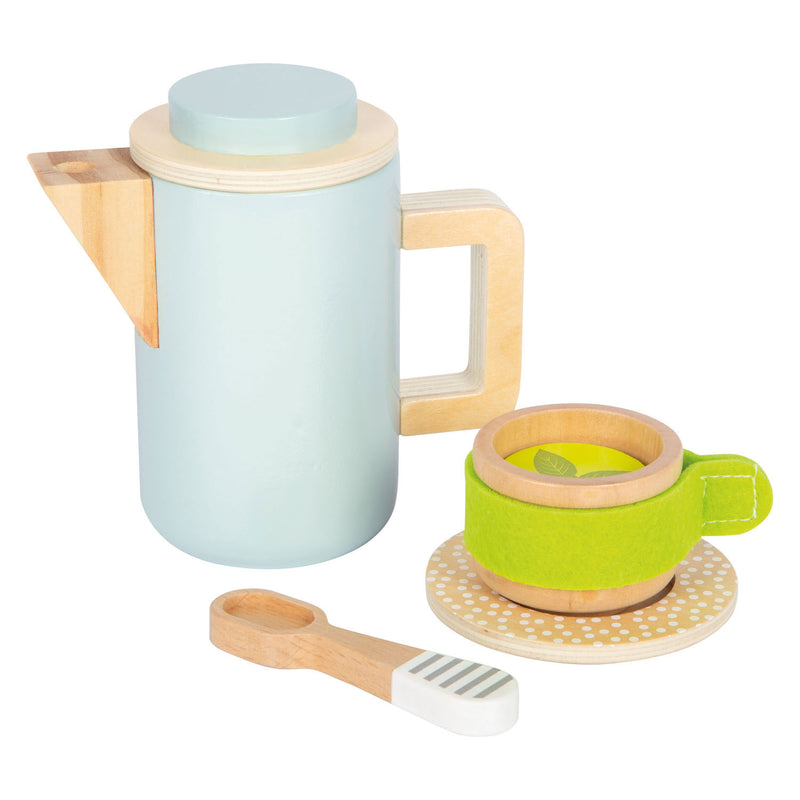 Afbeelding laden in galerijviewer, Small foot - houten speelkeuken koffie- en theeservies