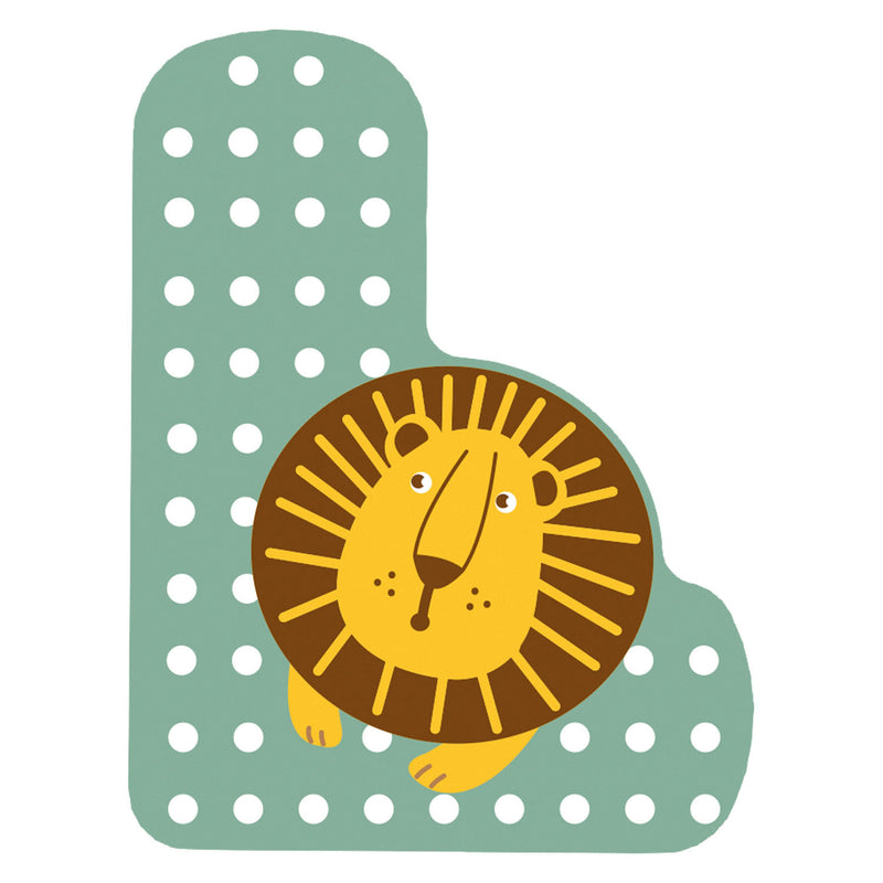 Load image into Gallery viewer, Small foot - houten dieren kinderletter - l