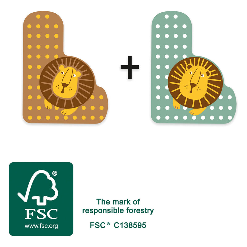 Load image into Gallery viewer, Small foot - houten dieren kinderletter - l