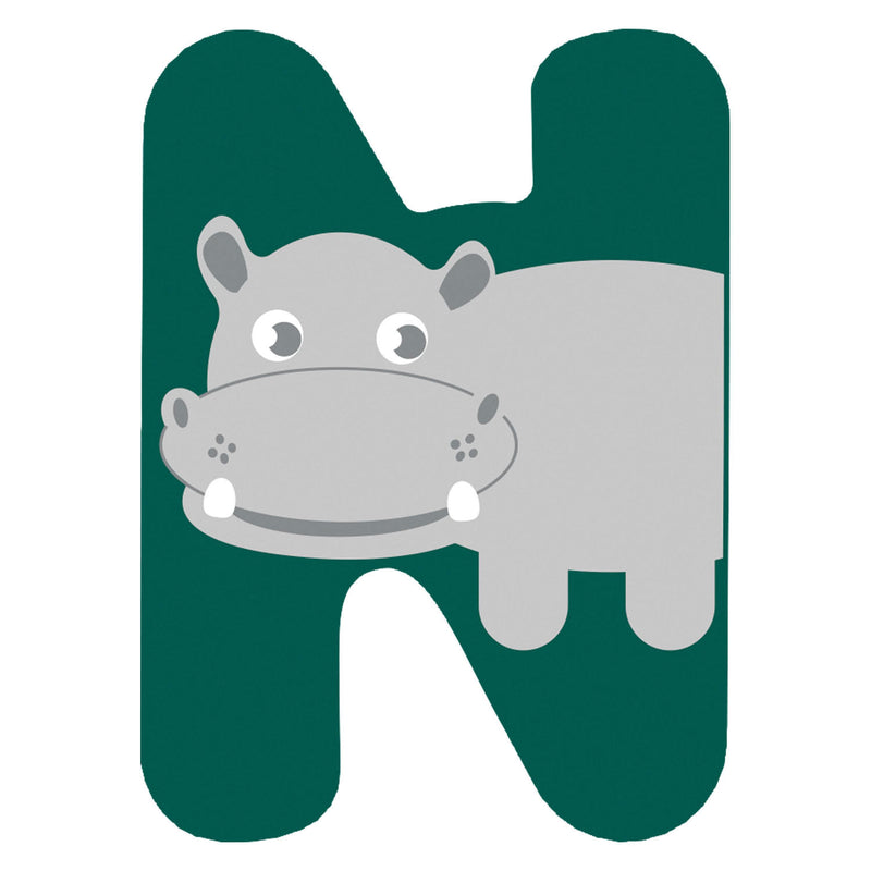 Load image into Gallery viewer, Small foot - houten dieren kinderletter - n