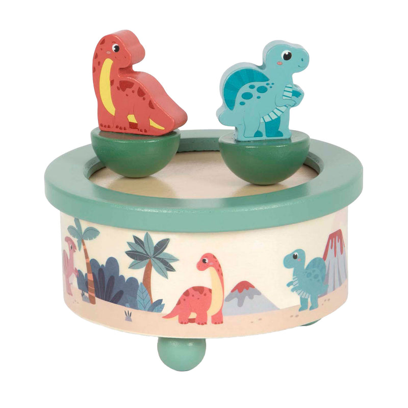 Load image into Gallery viewer, Small foot - houten muziekdoos dino