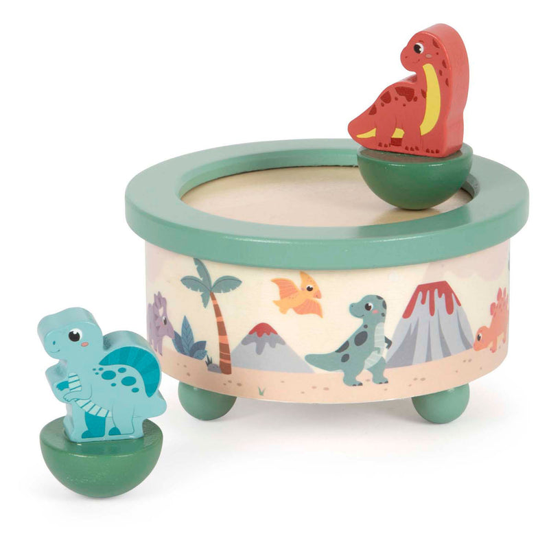 Afbeelding laden in galerijviewer, Small foot - houten muziekdoos dino