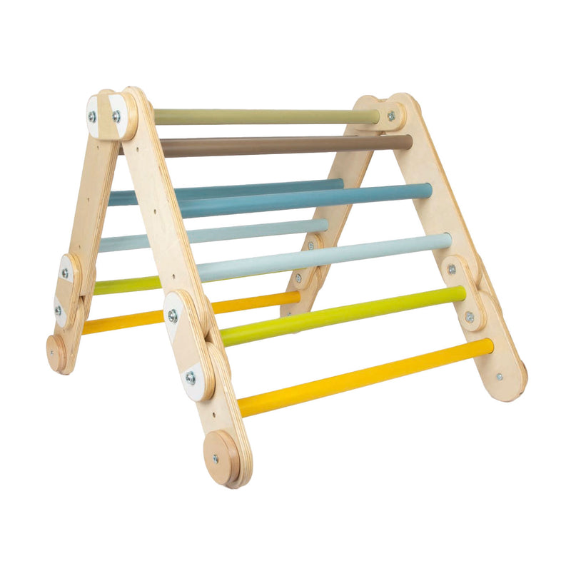 Load image into Gallery viewer, Small foot - houten klimrek 2in1 driehoek en wandrek adventure