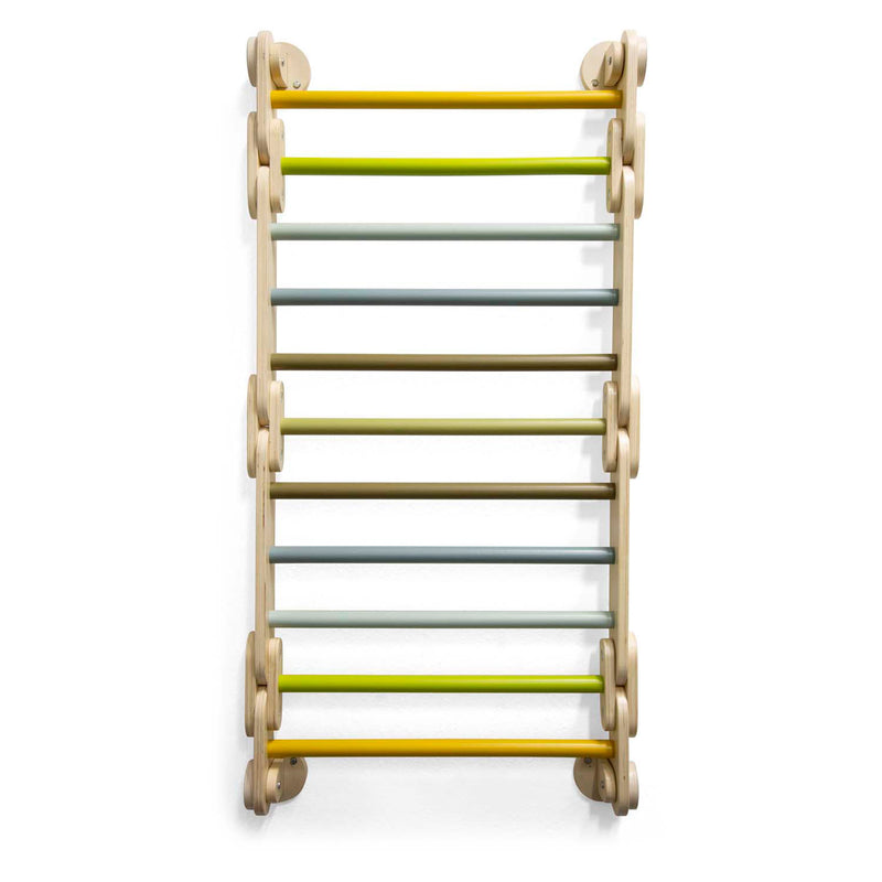 Afbeelding laden in galerijviewer, Small foot - houten klimrek 2in1 driehoek en wandrek adventure