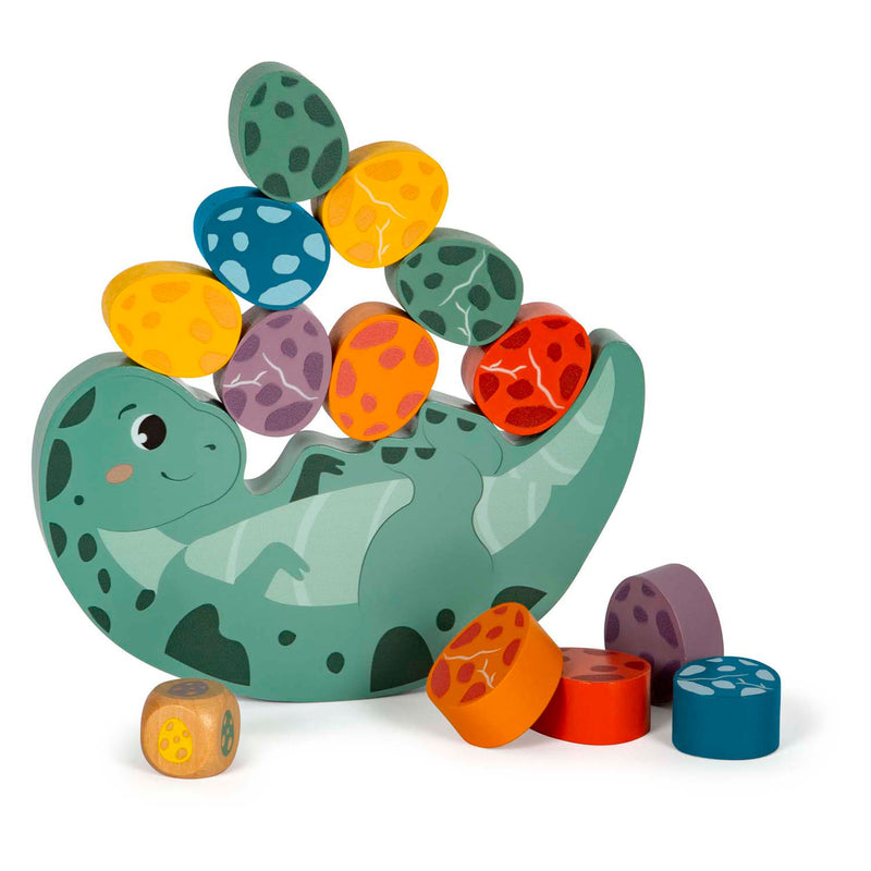 Afbeelding laden in galerijviewer, Small foot - houten balansspel dino, 14dlg.