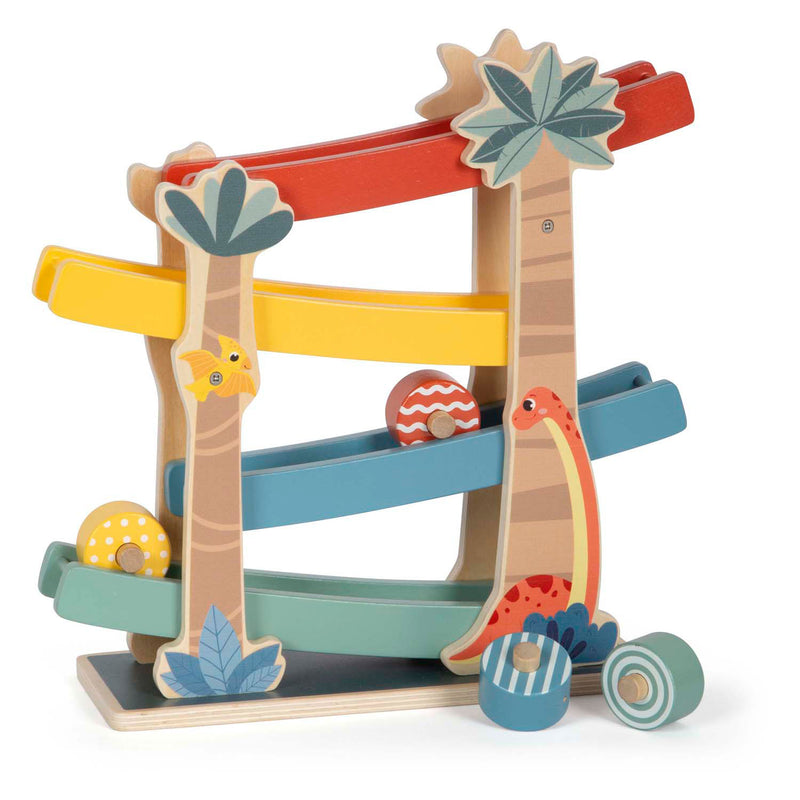 ギャラリービューアに画像をロードする, Small foot - houten knikkerbaan dino