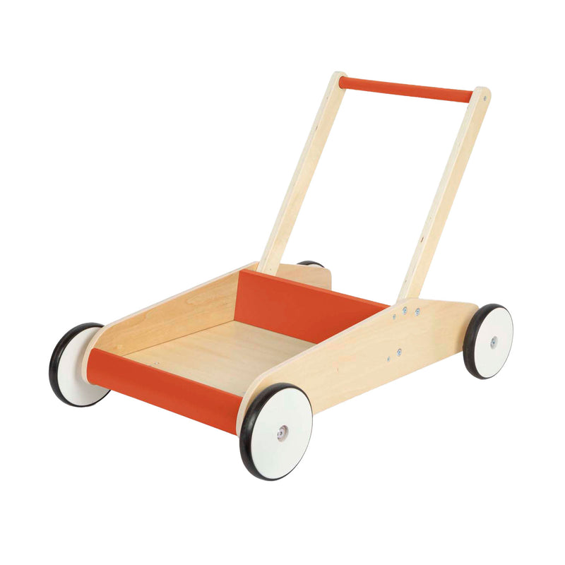 Load image into Gallery viewer, Small foot - houten loopwagen koper rood