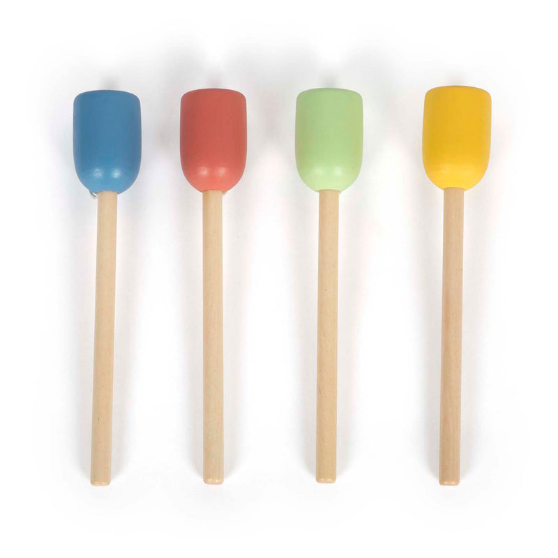 Afbeelding laden in galerijviewer, Small foot - houten vang de bal set, set van 4